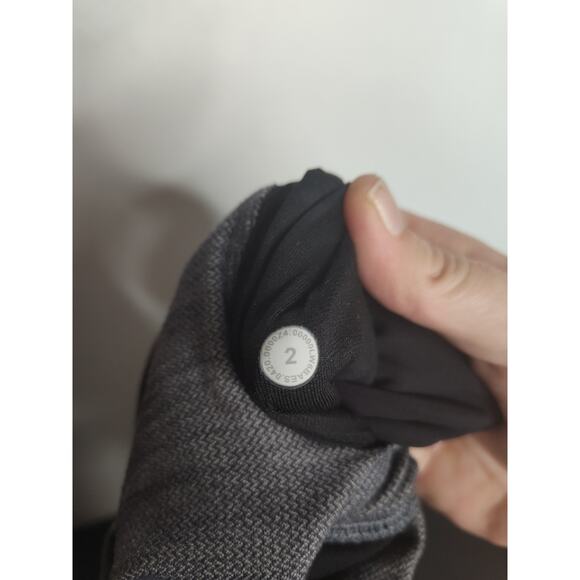 Lululemon Align Crop 21" Mini Heathered Herringbone Legging Crop Gray 2 - Picture 6 of 8